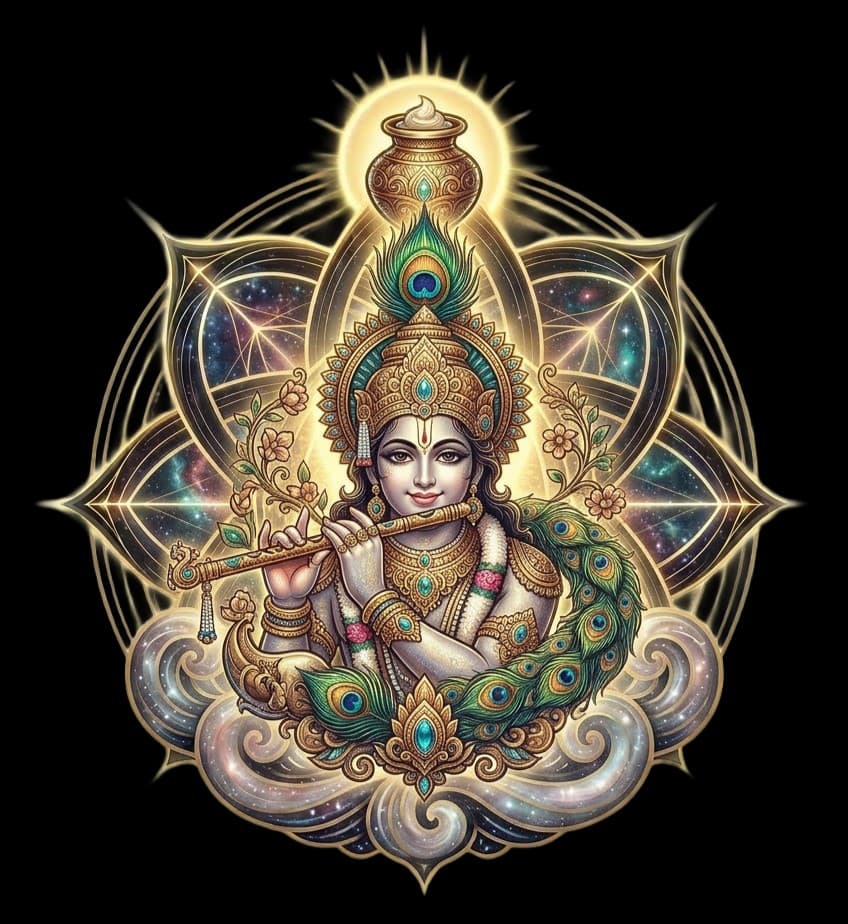 Krishna avatar illustration